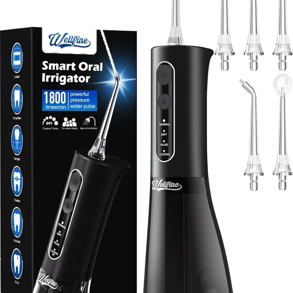 Wellfine Smart Oral Irrigator - Black P2